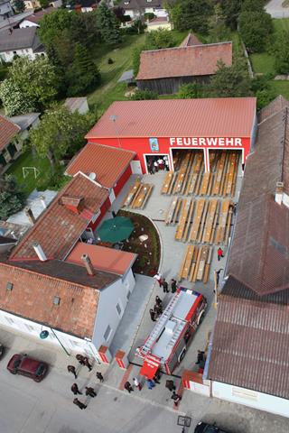 von oben